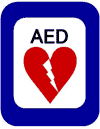 イラスト AED(Automated External Defibrillator)のマーク