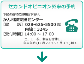 イメージ図 診察の流れ:セカンドオピニオン外来の予約