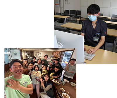 写真　伴埜医師のONとOFF