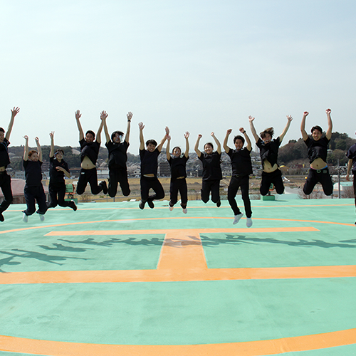 ヘリポートでジャンプ！！