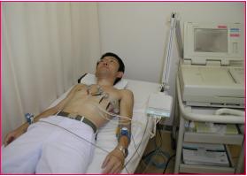 写真 安静時心電図検査